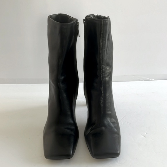 SAM EDELMAN $170 Women’s ANIKA Square Toe Leather Ankle Bootie Shoes Size 9 - Picture 6 of 8